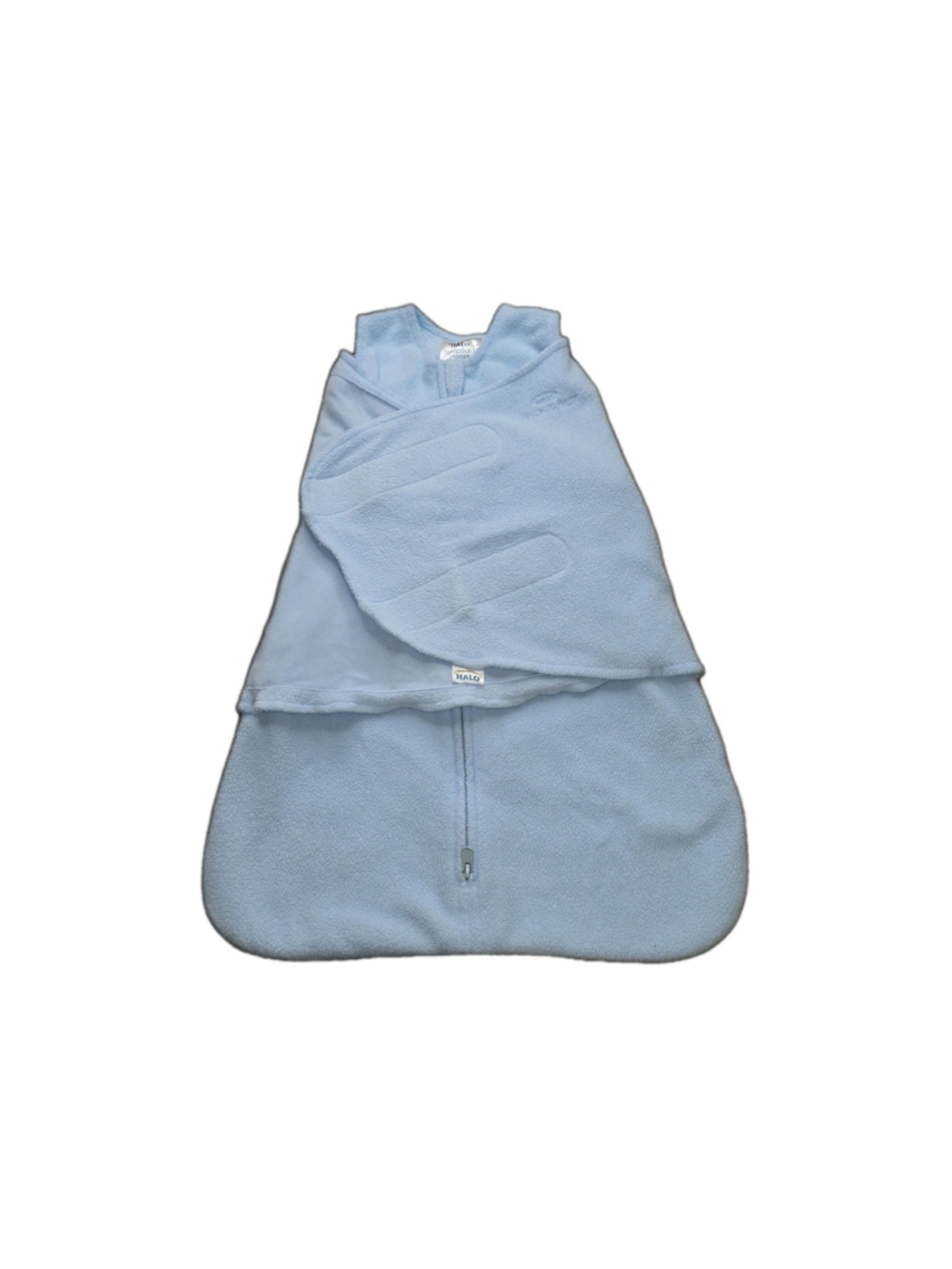 HALO SleepSack Swaddle Newborn Fleece Blue Sleep Sack Wrap